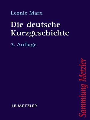 cover image of Die deutsche Kurzgeschichte